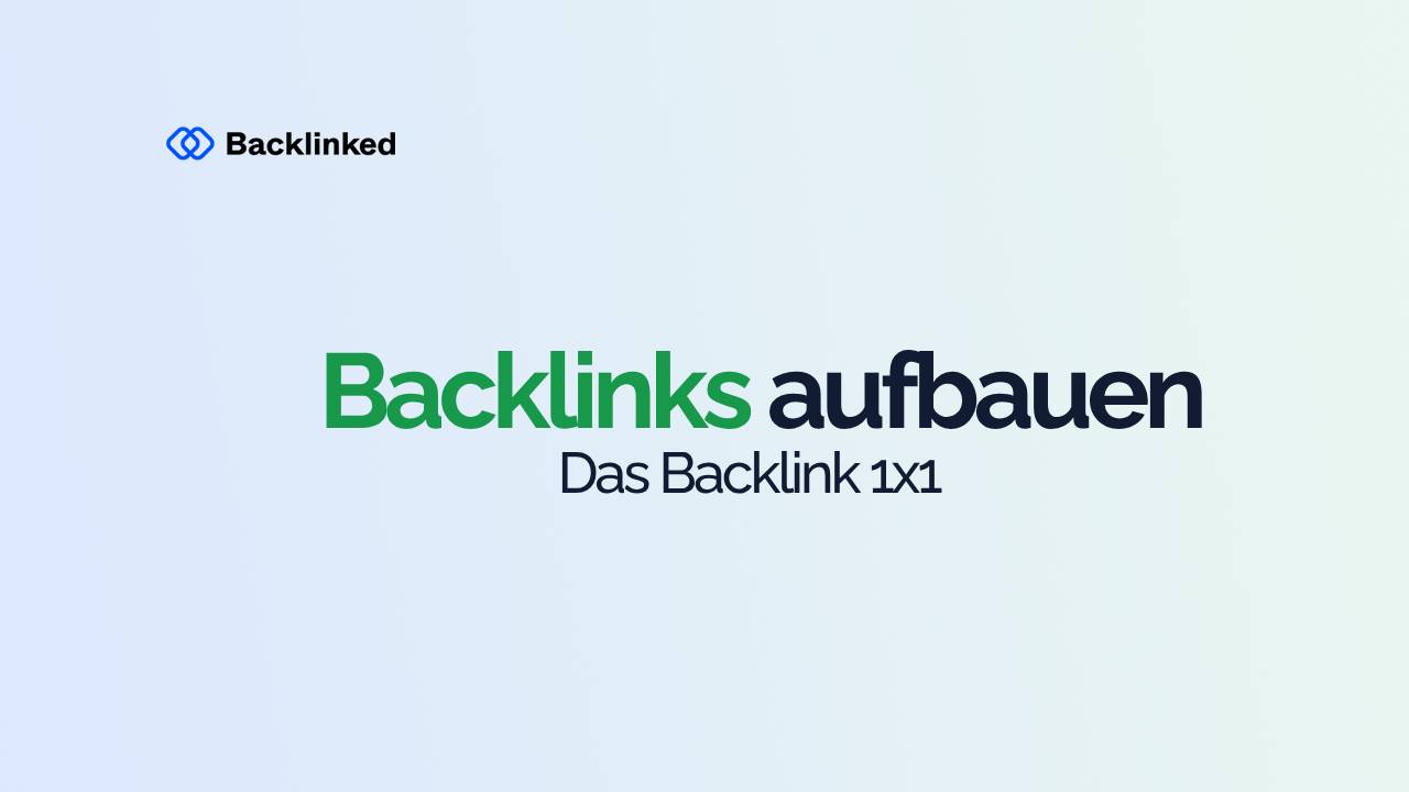 backlinks aufbauen